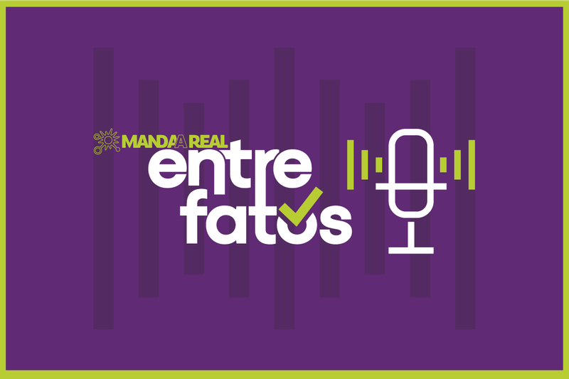 Logotipo entre fatos 